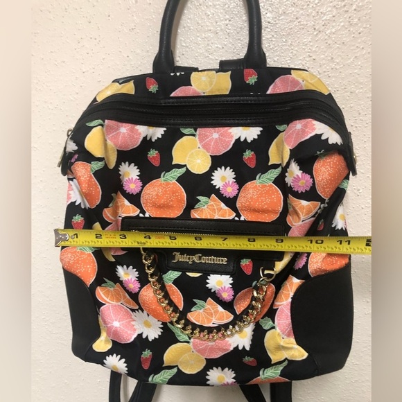 Juicy Couture Black Citrus Forbidden Fruit Backpack - Picture 8 of 13